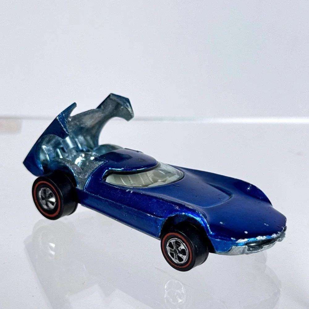 Hot Wheels Redline Turbofire Blue Spectraflame 1968 Vintage Diecast Car USA